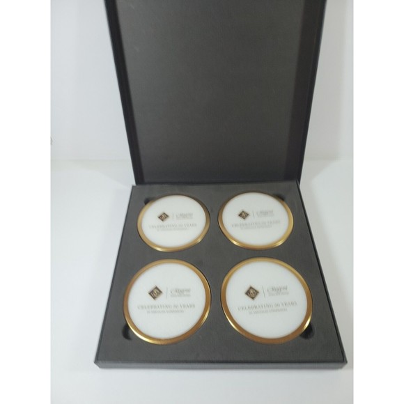 Regent Seven Seas Cruises 30 Year Anniversary Souvenir Stone  Regent Seven Seas Cruises 30 Year Anniversary Souvenir Stone Coaster Set & Box